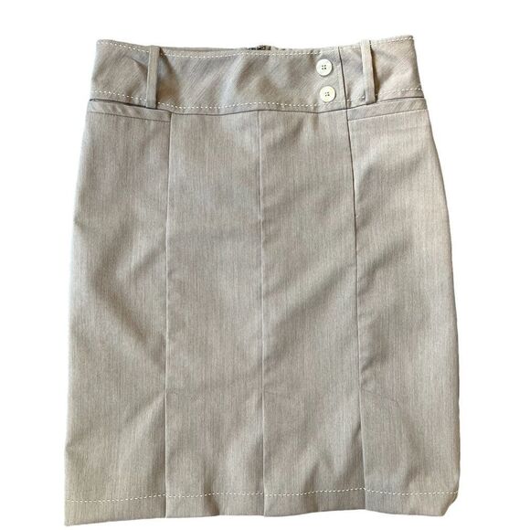 To The Max Pleated Mini Skirt Tan Women’s Size 4 - Picture 1 of 4